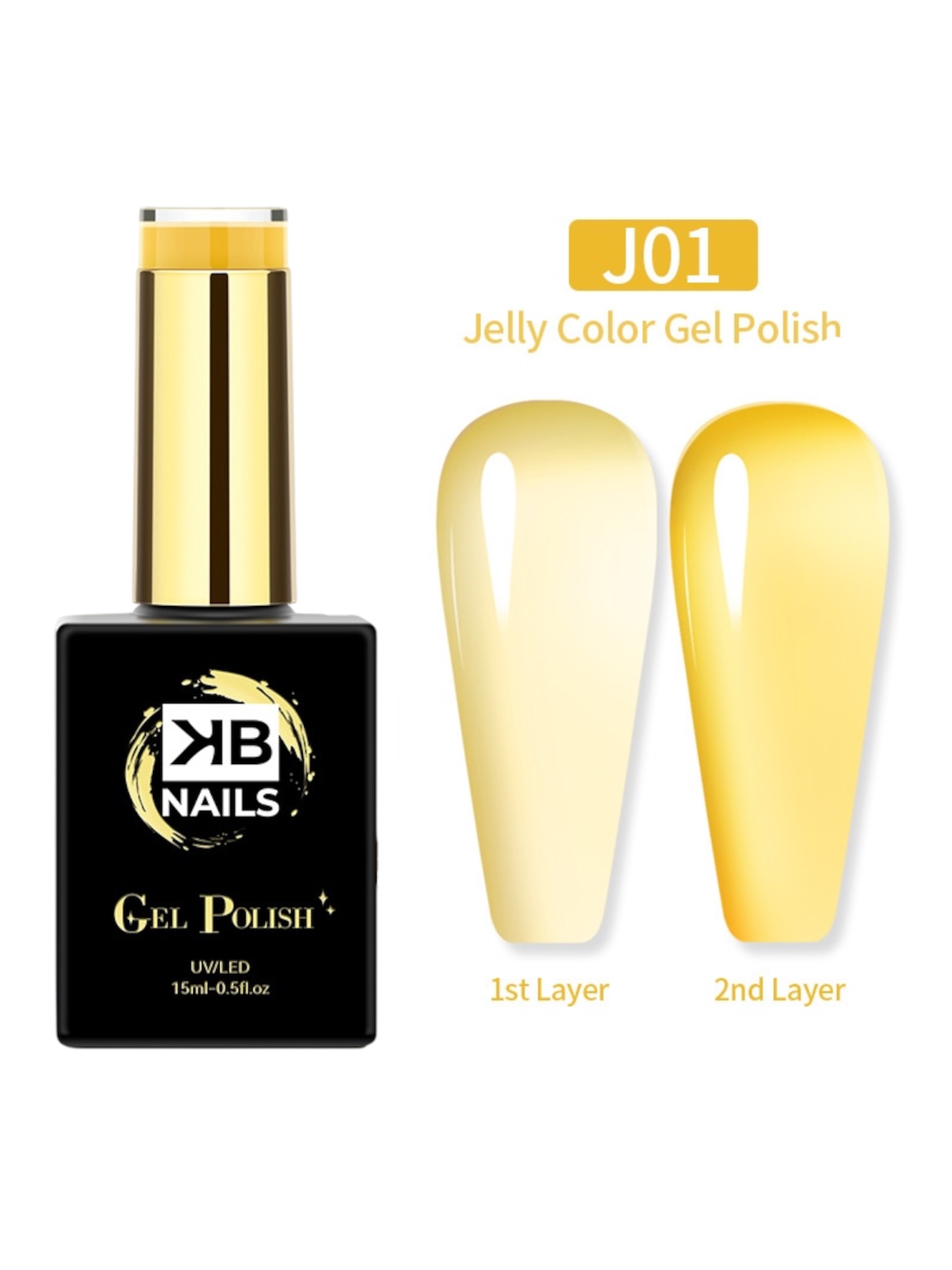 KB Nails Gel - Jelly Colors - 15ml